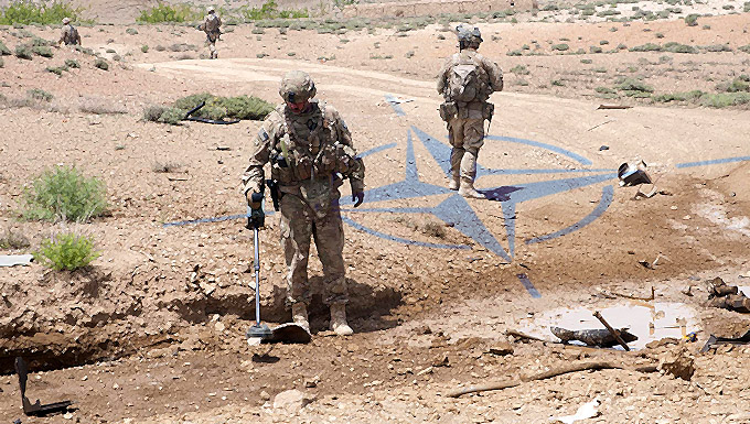 American troops in desert