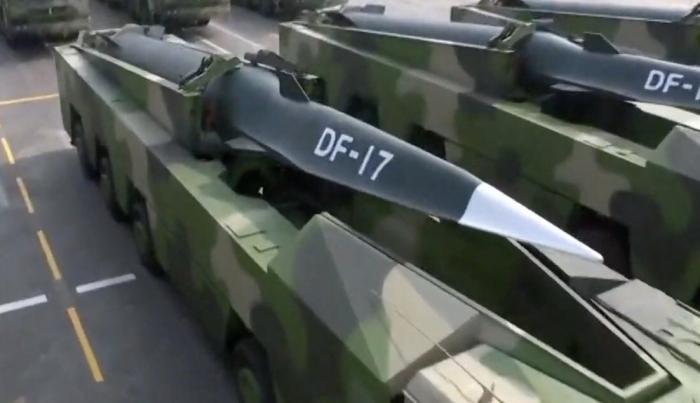 DF-17 (Dong Feng-17) Chinese medium-range missile system equipped with a hypersonic glide vehicle