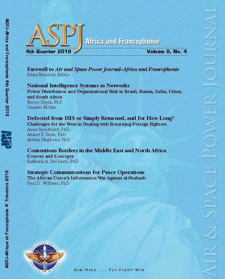 ASPJ A&F Journal cover Q4 2018