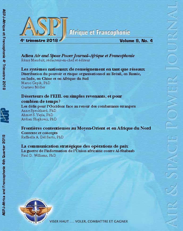 ASPJ A&F Journal cover Q4 2018