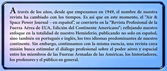 Nueva Revista Profesional de la Fuerza Aérea de EUA - Continente Americano Nueva Revista Profesional de la Fuerza Aérea de EUA - Continente Americano