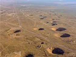 Underground nuclear testing site at Frenchman Flats, Nevada