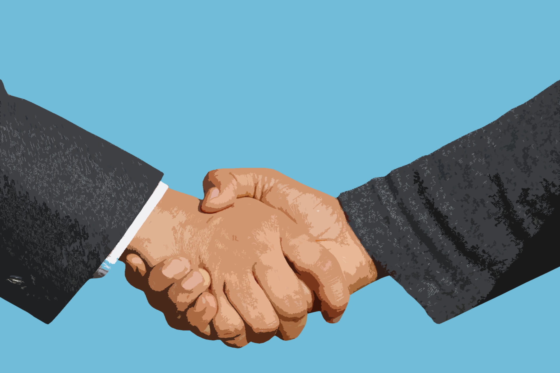 Graphic of handshake